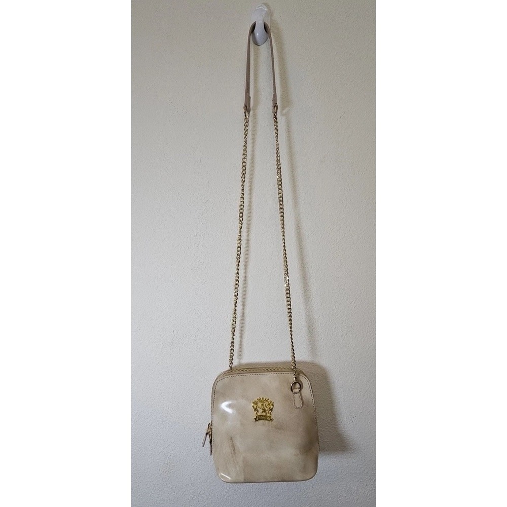 Pratesi Firenze Light Taupe 467 Crossbody Leather Chain Handbag